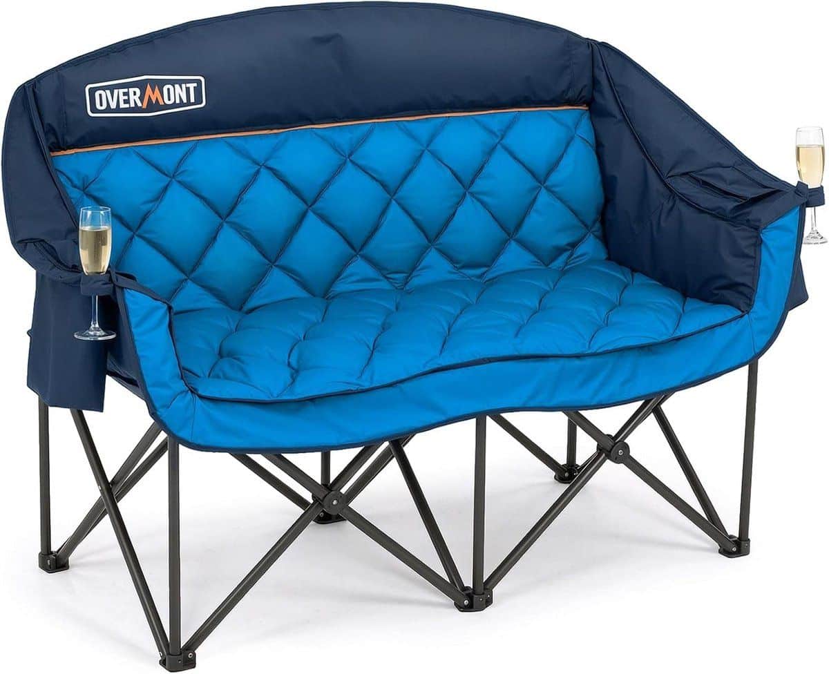 dubbele campingstoel xl voor 2 personen comfortabele bank met