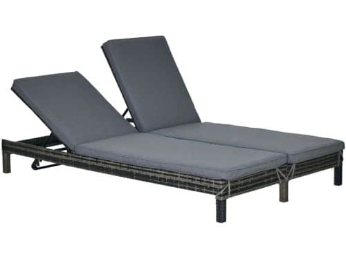 Dubbele Ligstoel - Tuinligstoel voor 2 Personen - Ligbed met