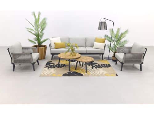 Durban/Mindo stoel-bank loungeset - 5-delig - Op=Op