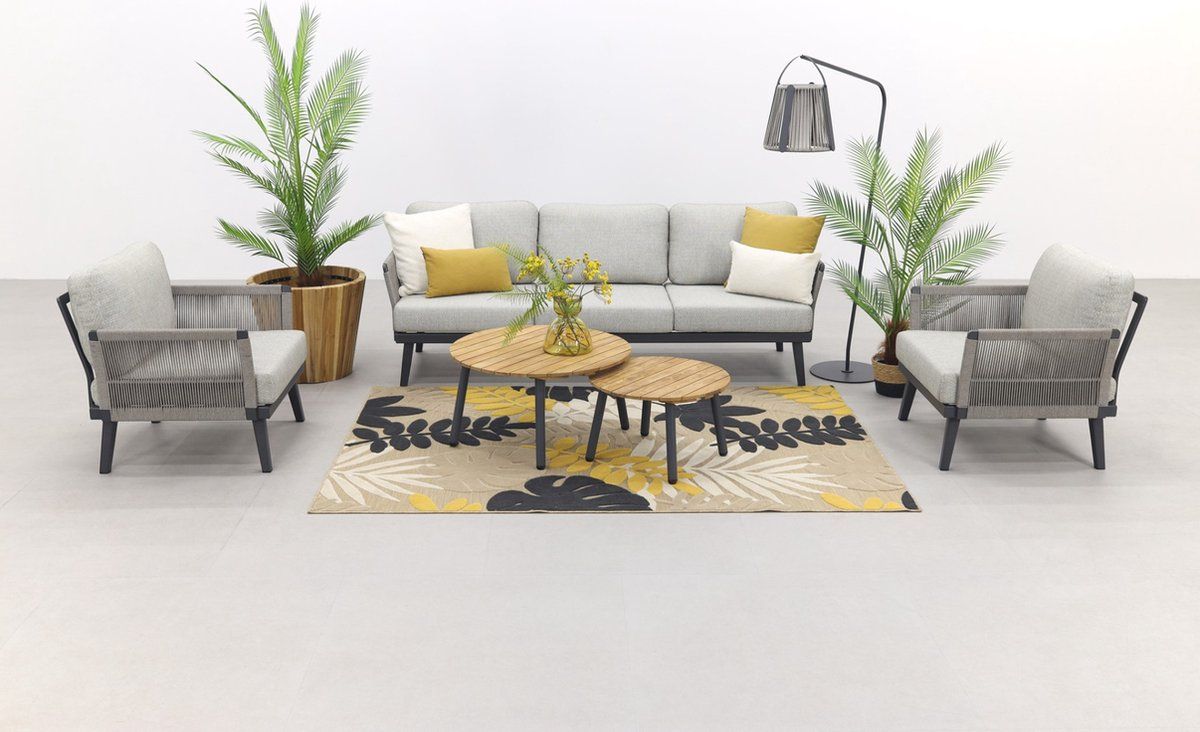 durban/mindo stoel bank loungeset 5 delig op=op