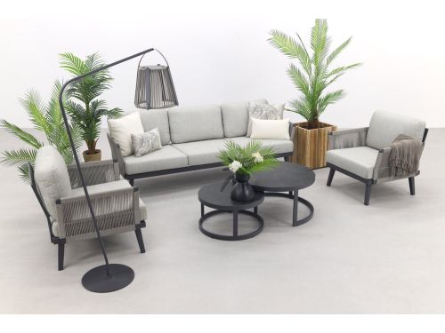 Durban/Rhodos stoel-bank loungeset - 5-delig - Op=Op