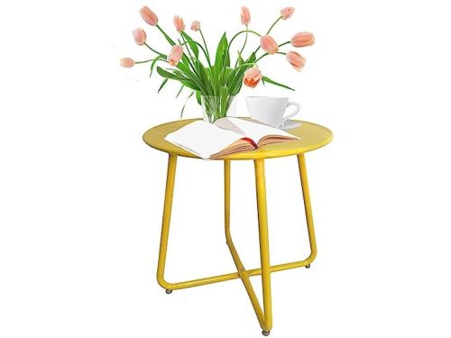 Duurzame Ronde Bijzettafel voor Patio, Tuin en Balkon
