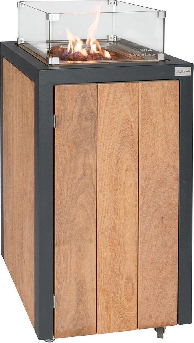 easyfires vuurzuil square vierkant 45 x 45 x 100 cm