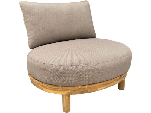 Eleganza organische lounge tuinstoel hardhout