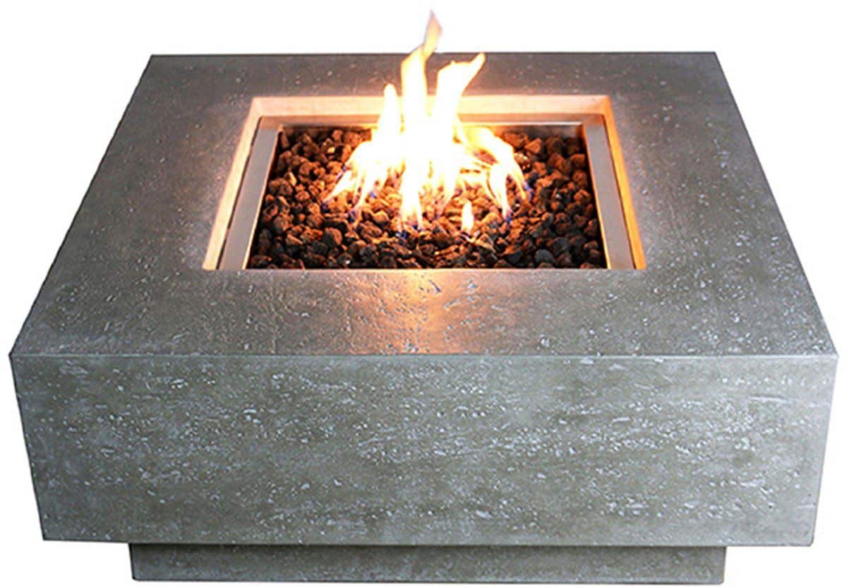elementi manhattan fire table gas (licht grijs)