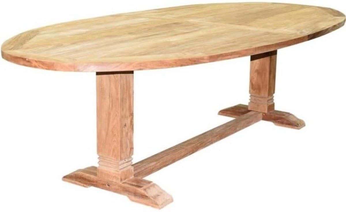 ellips dining tuintafel 280x130xh77 cm teak 12×12 poot