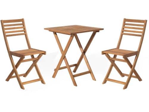 FIJI - Bistroset voor 2 - Lichtbruin - Acaciahout
