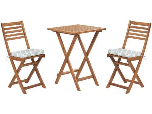 FIJI - Bistroset voor 2 - Mintgroen - Acaciahout