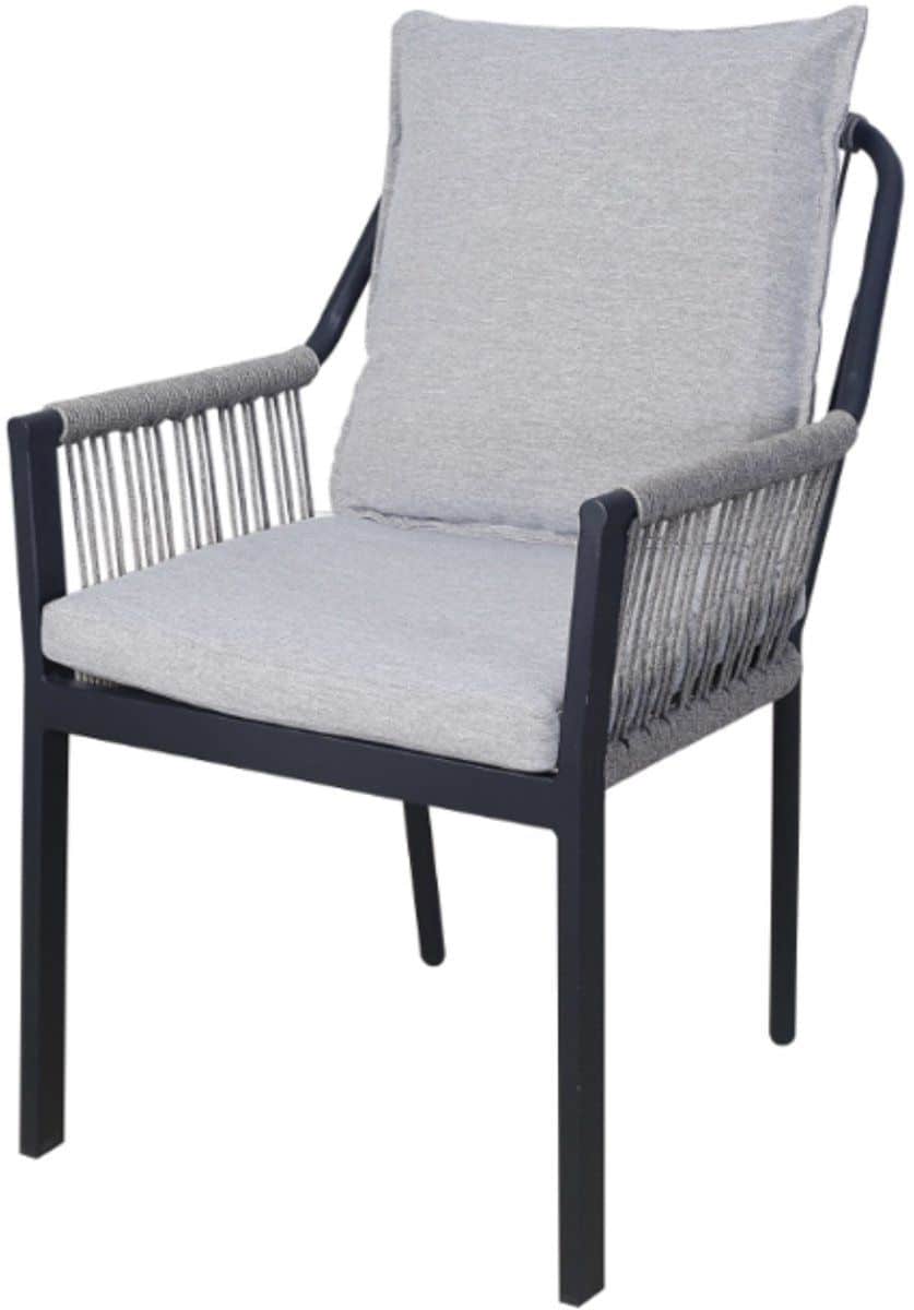 fleur dining tuinstoel aluminium antraciet rope