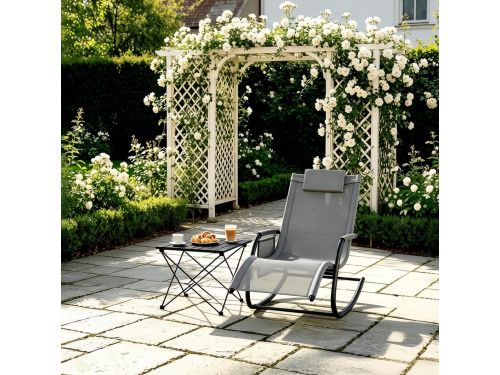 FloraGrace Ligbed 152 x 62 cm - Schommelende Ligstoel Met