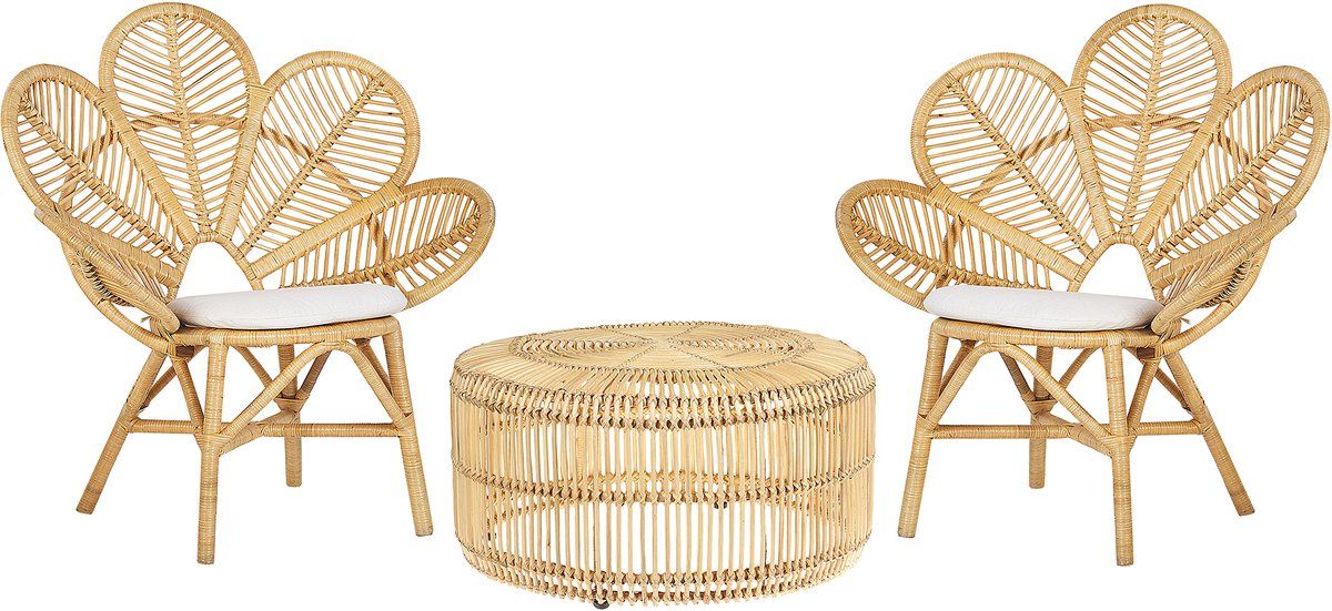 florentine / limni bistroset voor 2 lichtbeige