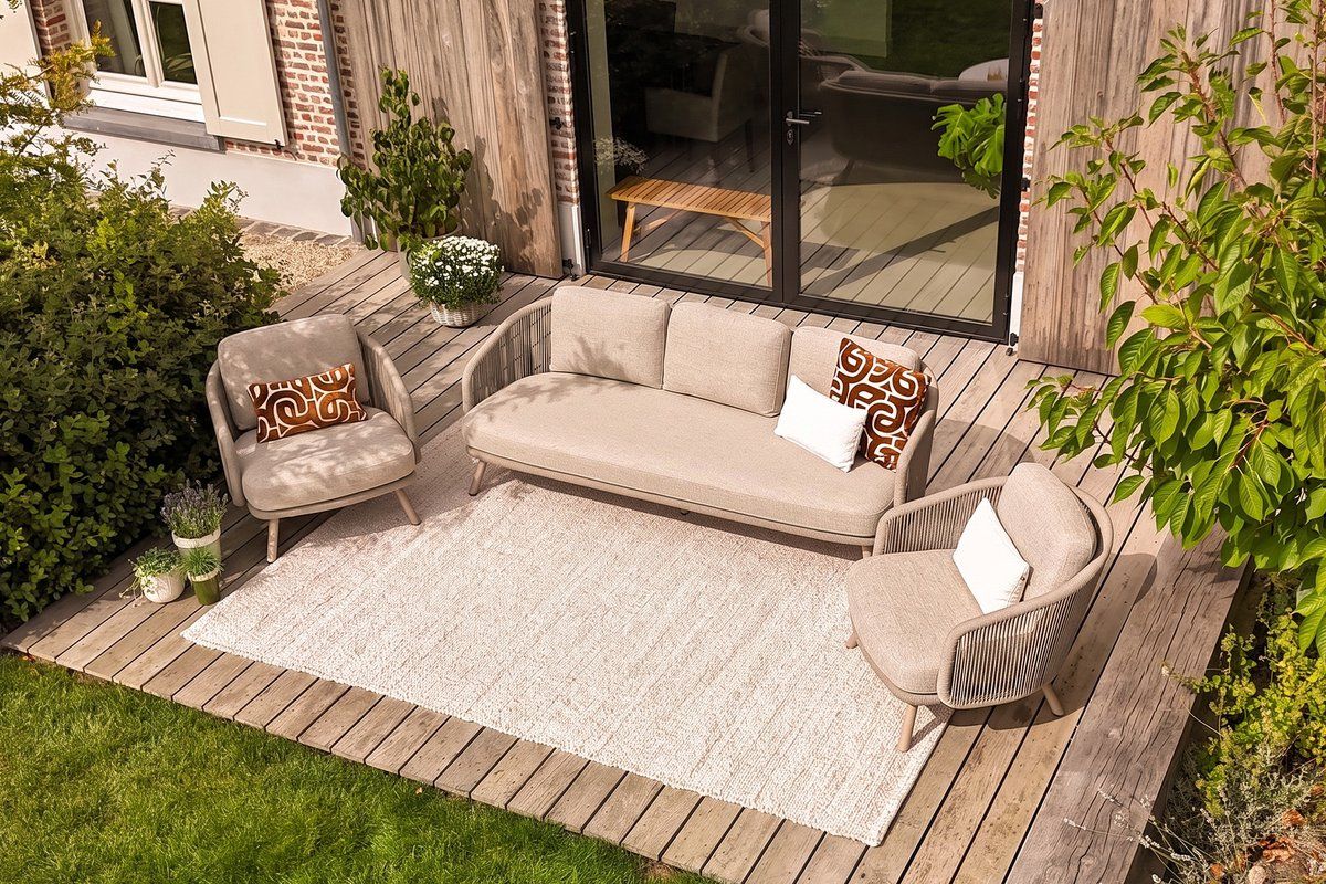 flow rope stoel/bank loungeset latte