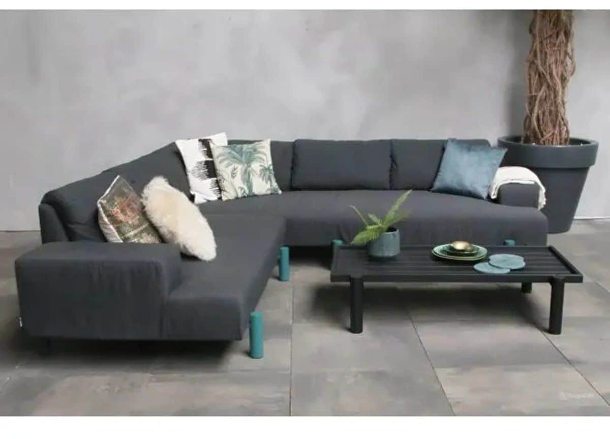 fonteyn loungeset twins sooty green loungeset, buitenzitgroep en tuinmeubelset met