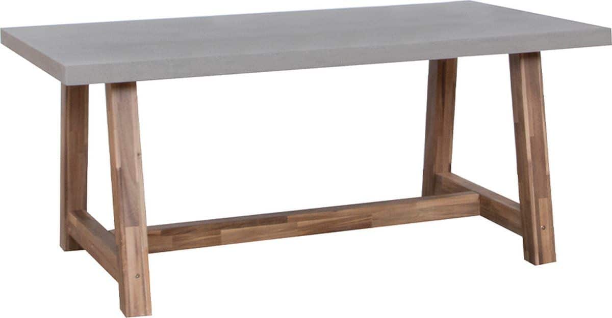 fonteyn tuintafel monda 180 x 100 cm betonlook/acacia