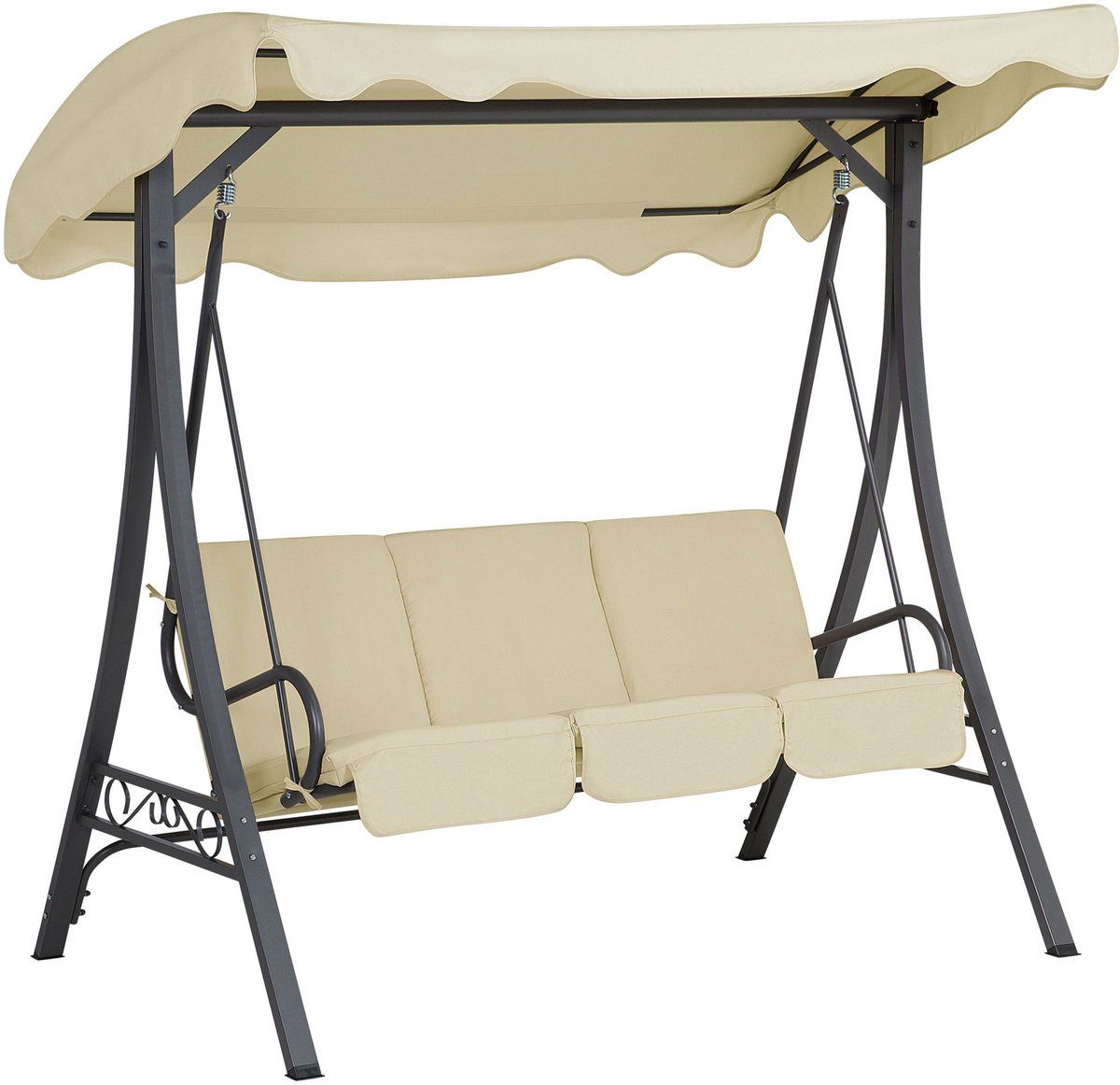 garbo schommelbank beige polyester