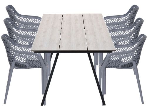 Garden Impressions Air XL tuinset 7-delig donker grijs