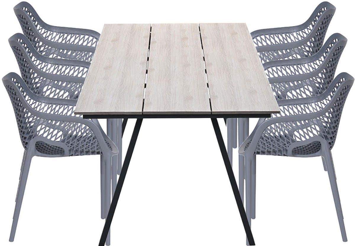 garden impressions air xl tuinset 7 delig donker grijs