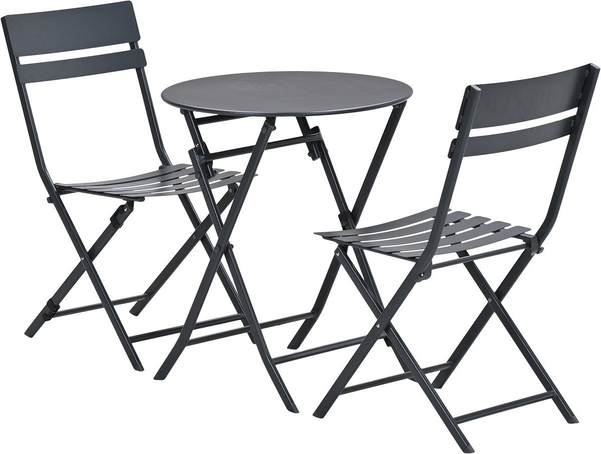 garden impressions alfa balkonset 3 delig carbon black