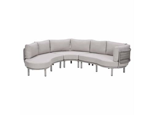 Garden Impressions Algarve lounge dining set 3-delig - urban sand