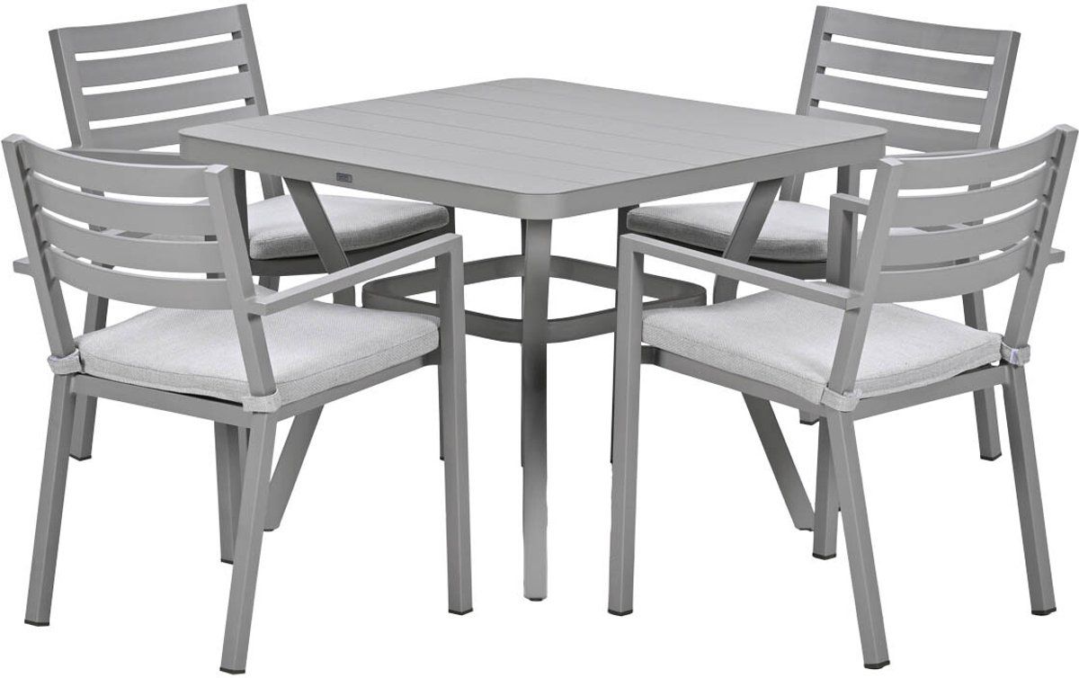 garden impressions amarillo tuinset 5 delig mina tuintafel 90×90 taupe