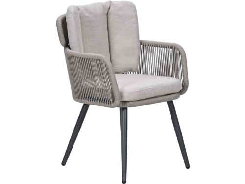 Garden Impressions Billy tuinstoel XL - donker grijs - taupe