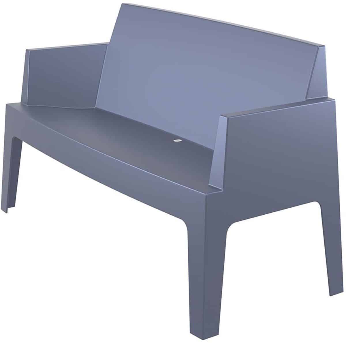 garden impressions box tuinbank donker grijs