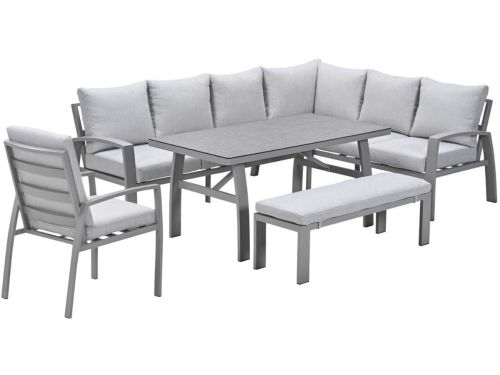 Garden Impressions Cameron lounge dining set 5-delig rechts - taupe
