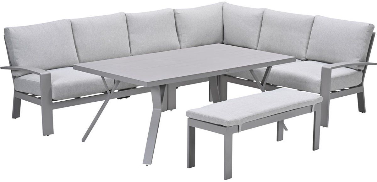 garden impressions camilo lounge dining set 6 delig rechts taupe