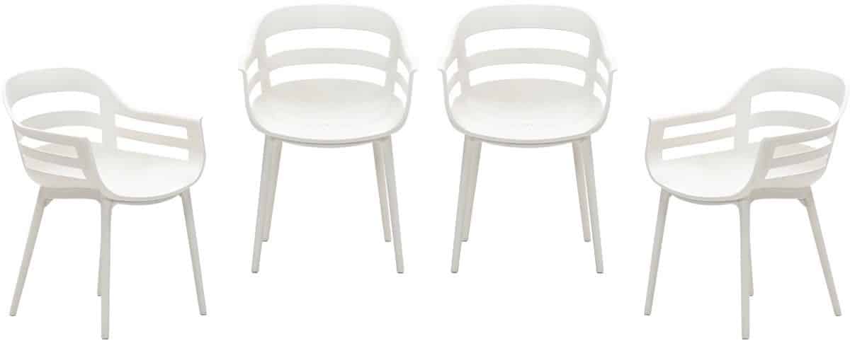 garden impressions ceasar tuinstoelen set van 4 zand