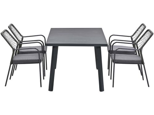 Garden Impressions Dido stoelen mosgroen 4 stuks + Terni tafel