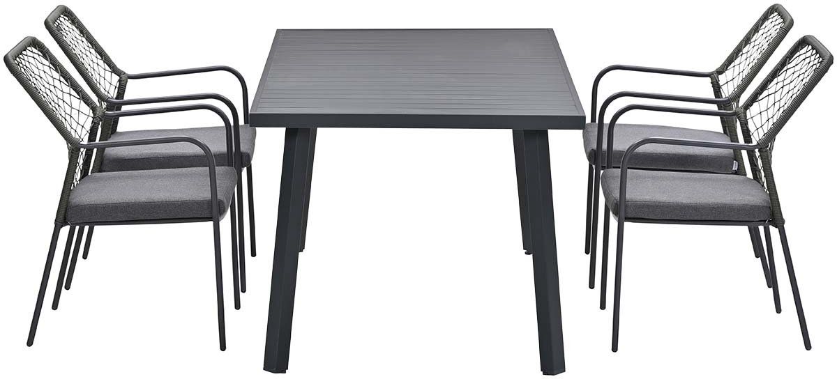 garden impressions dido stoelen mosgroen 4 stuks + terni tafel