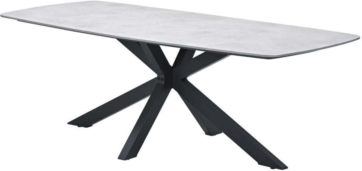 garden impressions fiore tuintafel 220x100xh72 cm donker grijs