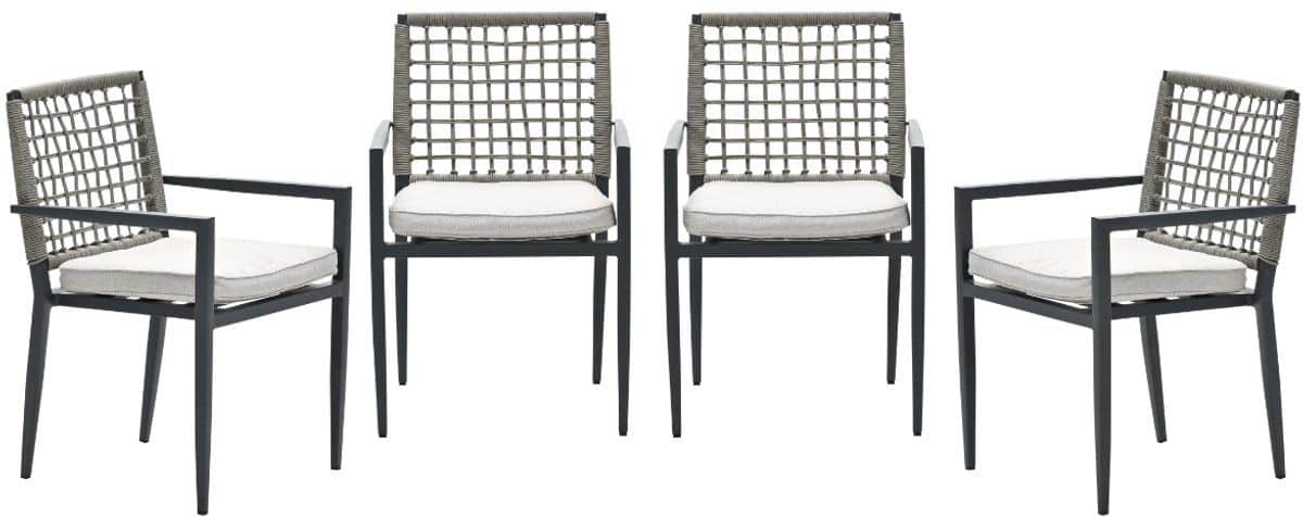 garden impressions florance tuinstoelen set van 4 stapelbaar