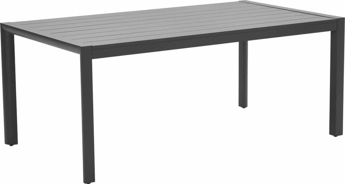 garden impressions gosford dining tuintafel 180x100cm carbon black