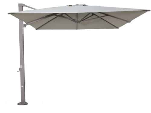 Garden Impressions Hawaii Emperor telescoop zweefparasol 300x400 taupe/zand