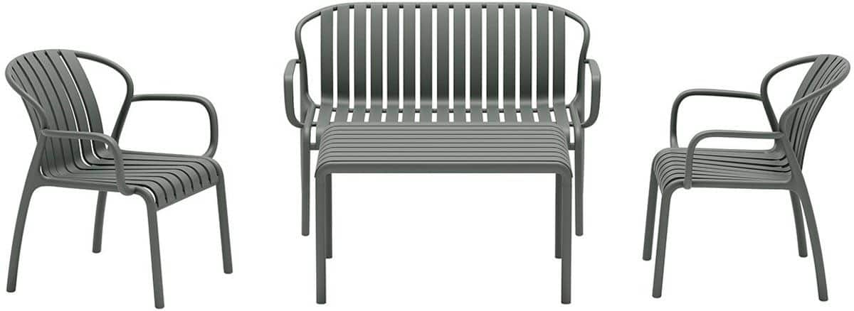 garden impressions jade loungeset 4 delig stone groen