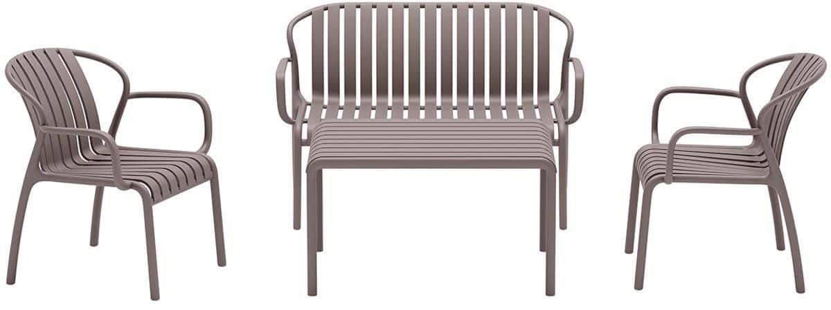 garden impressions jade loungeset 4 delig taupe