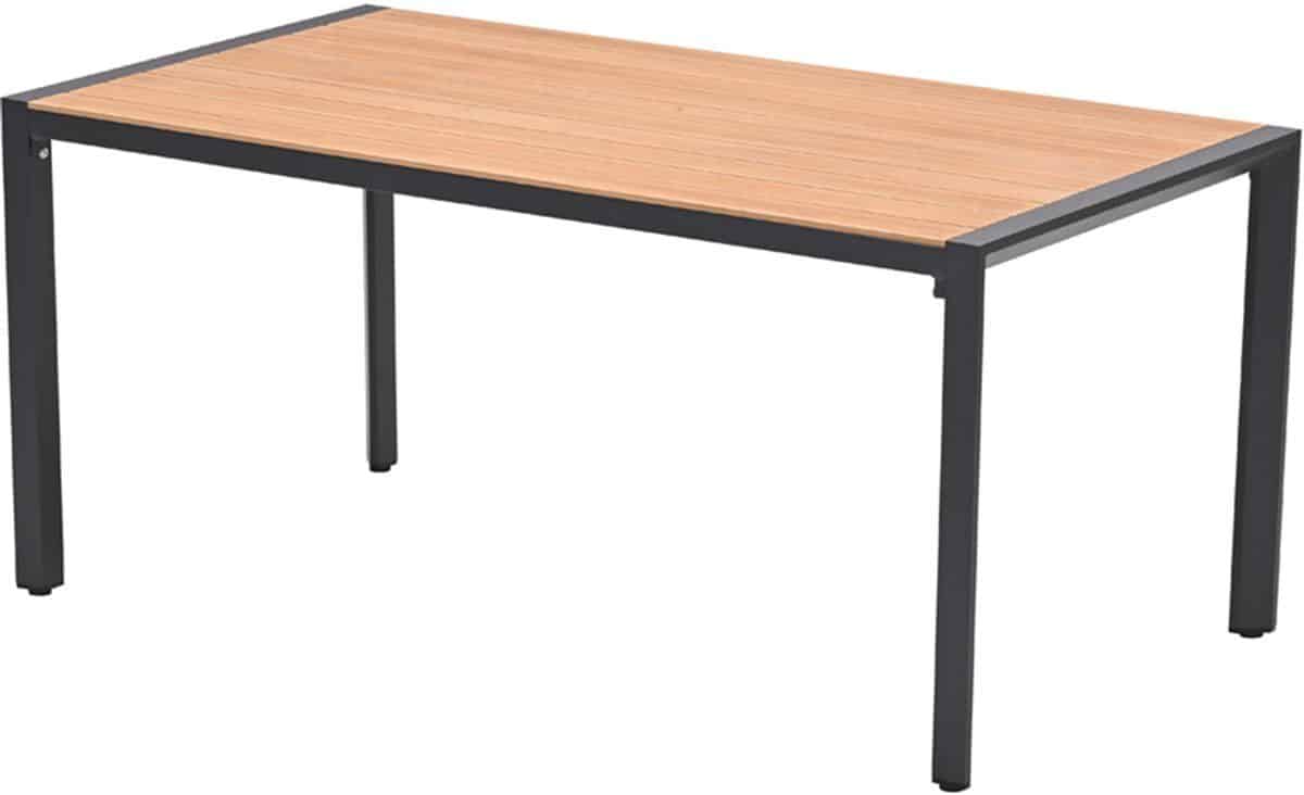 garden impressions kasper tuintafel 160x84xh72 cm donker grijs