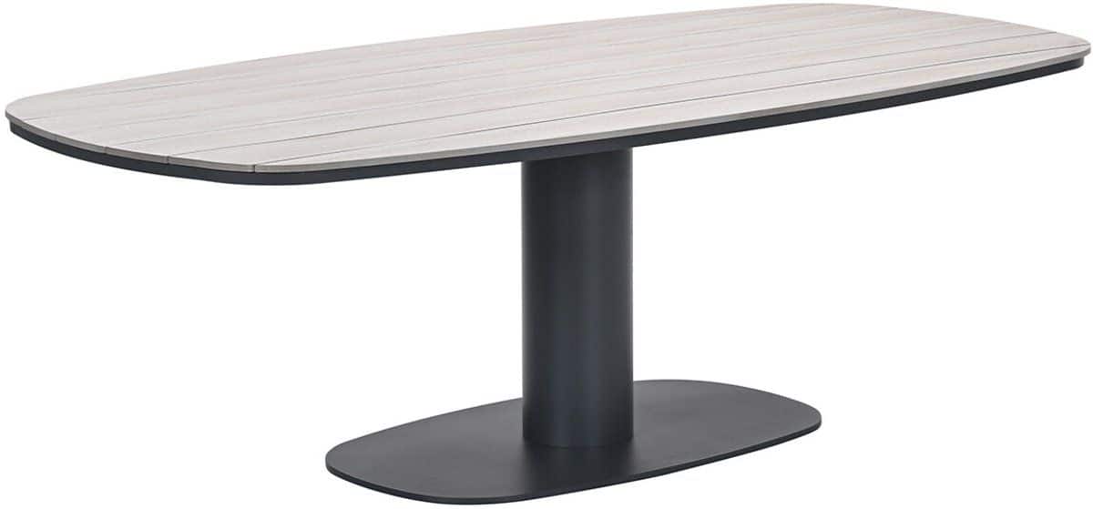 garden impressions leona tuintafel 230x110xh72 cm donker grijs