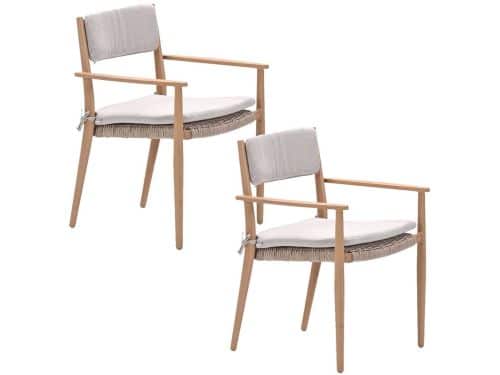 Garden Impressions Lily tuinstoel light teak - 2 stuks