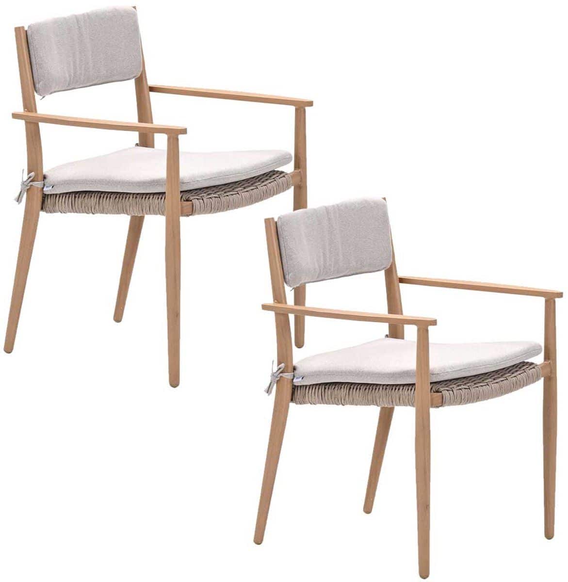 garden impressions lily tuinstoel light teak 2 stuks