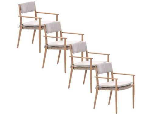 Garden Impressions Lily tuinstoel light teak - 4 stuks
