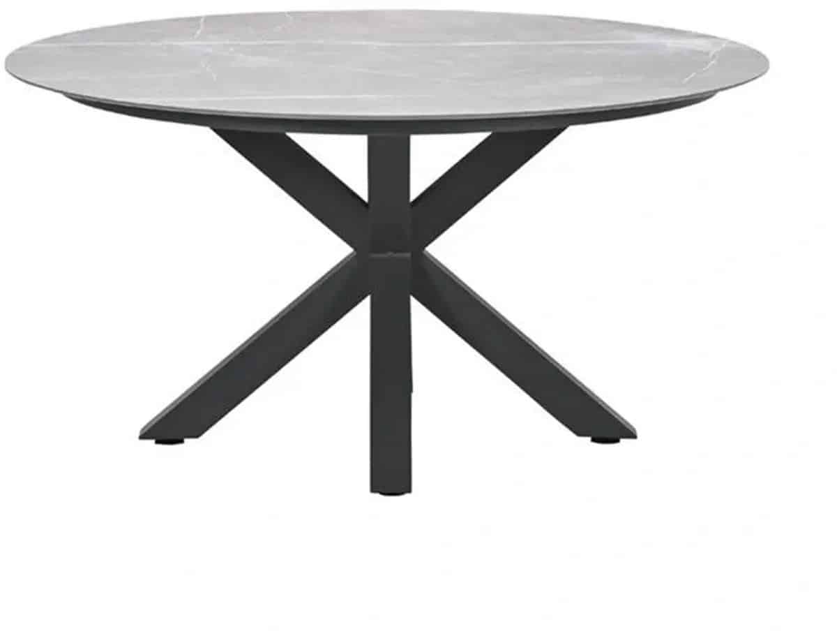 garden impressions lowland tuintafel carbon black Ø120 cm