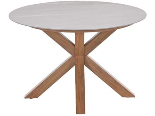 Garden Impressions Lowland Tuintafel Napoli Sand - Ø120 cm