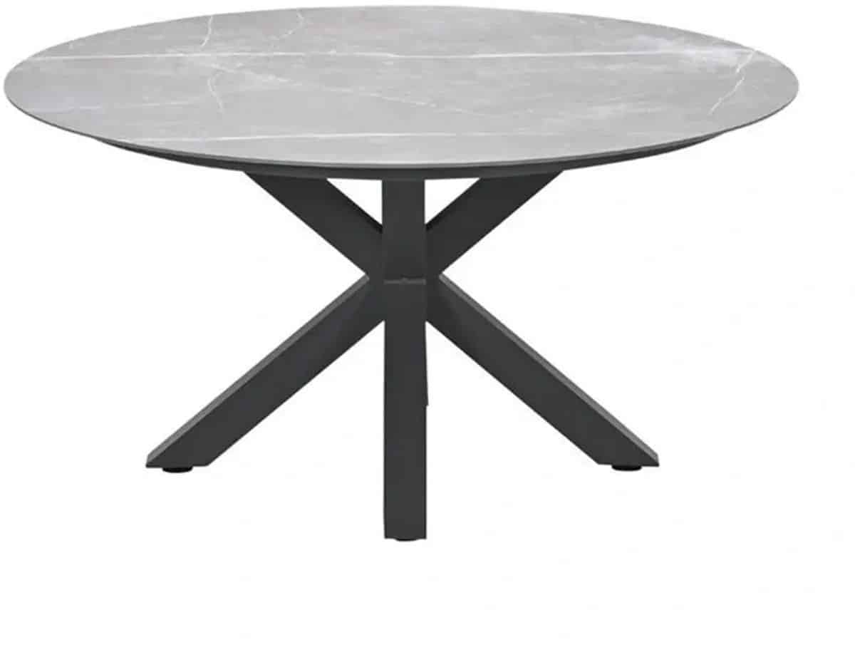 garden impressions lowlands tuintafel carbon black Ø150 cm