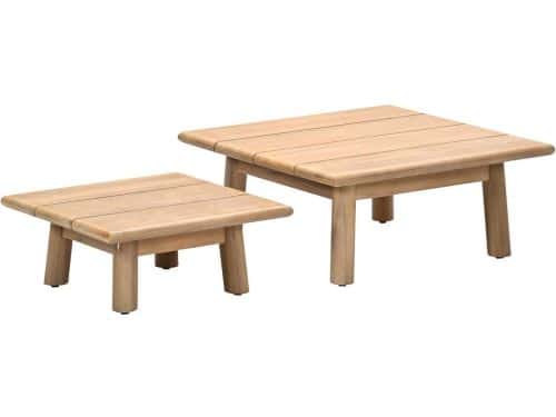Garden Impressions Lunar set van twee bijzettafels - acacia white