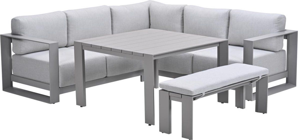 garden impressions malakka lounge dining set 5 delig taupe