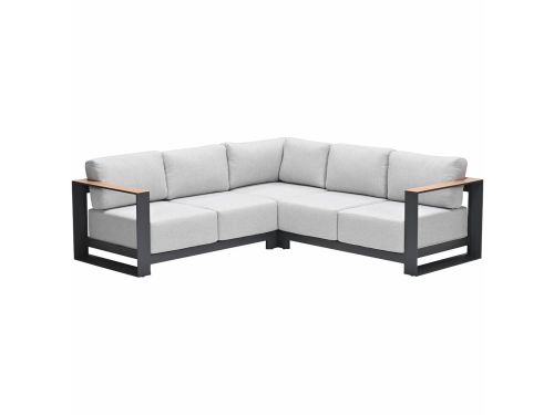 Garden Impressions Malakka loungebank 3-delig - light teak look