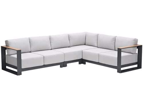 Garden Impressions Malakka loungebank 4-delig - light teak look