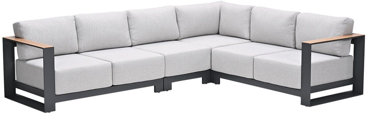 garden impressions malakka loungebank 4 delig light teak look